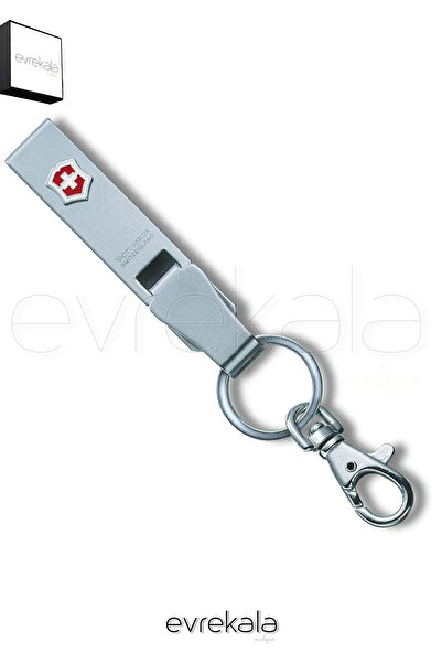 Victorinox Evrekala Steel Keychain Can Be Attached to Belt Modern Keychain Belt Hanger