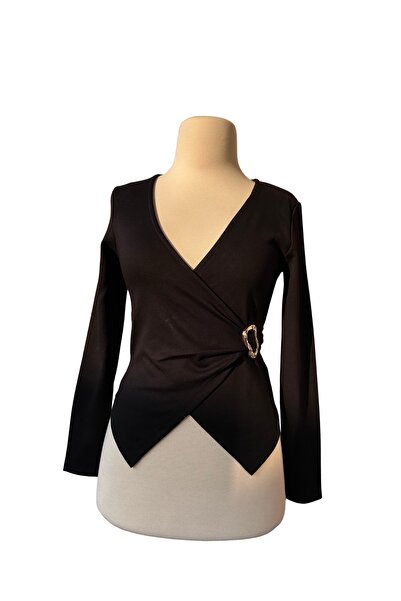 Nazlı Collection TOKA DETAYLI GÖĞÜS DEKOLTELİ BLUZ