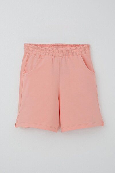 Breeze Girl's Shorts Set Knitted Floral Embroidered 6-12 Years Old, Beige