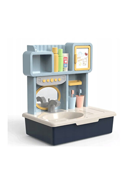 Matadi Mini educational bathroom for children with sounds and lights, 19 accessories included Washstand