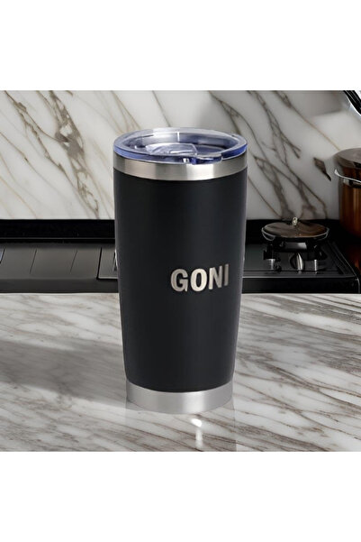 OEM Insulated Travel Mug 590ml, Stainless Steel, Black, Vacuum Sealed, BPA-Free
