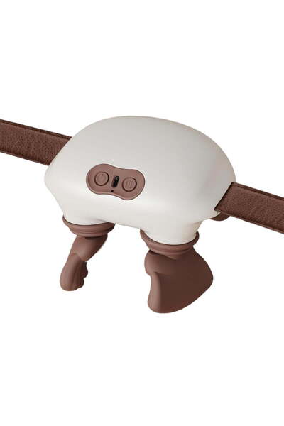 HYX جهاز تدليك الرقبة باليدين، جهاز تدليك الظهر والكتف الصناعي بالحرارة، عجن رباعي الأبعاد