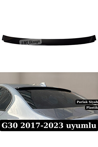 SML Dizayn Bmw G30 Cam Üstü Spoiler G30 Tavan Spoyler 2017-2023 Parlak Siyah ...