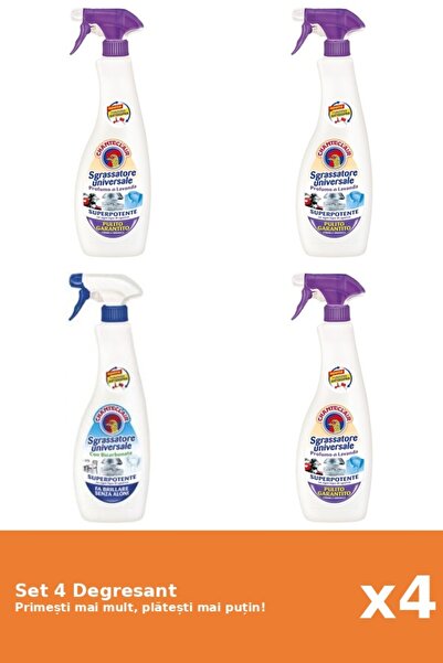 Chanteclair Set 4 Degresant Chanteclair: 1x Lavanda, 2x Mosc Alb, 1x Bicarbonat