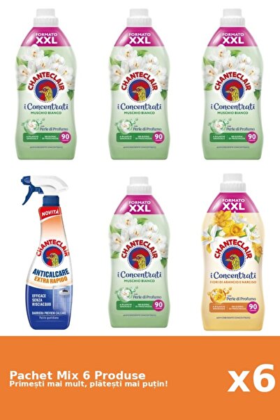 Chanteclair Set 6 Chanteclair Mix: 5 Conditioners (White Musk, Orange), 1 Ant...