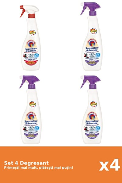Chanteclair Set 4 Chanteclair Degreaser: 1x Marseille, 1x White Musk, 2x Lave...