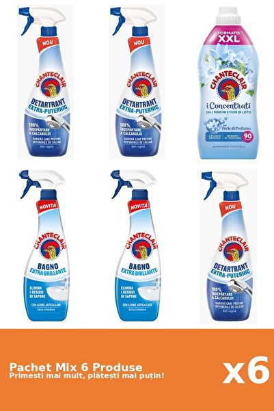 Chanteclair Set 6 Chanteclair Mix: 5 Anti-limescale (Strong, Shine), 1 Condit...