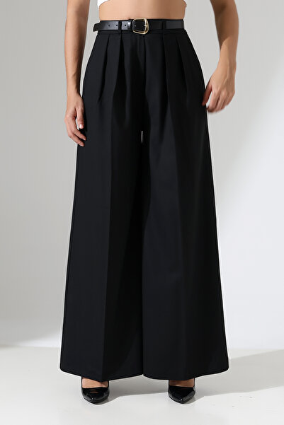 LOKADI Жіночі брюки-палаццо з плісированим поясом