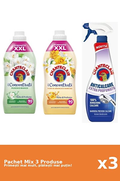 Chanteclair Set 3 Chanteclair Mix: 2 Conditioners (White Musk, Orange), 1 Ant...