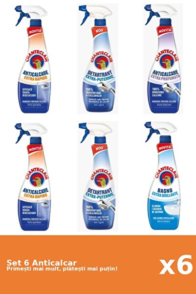 Chanteclair Set of 6 Chanteclair Anti-limescale: 2x Fast, 2x Strong, 1x Scent...
