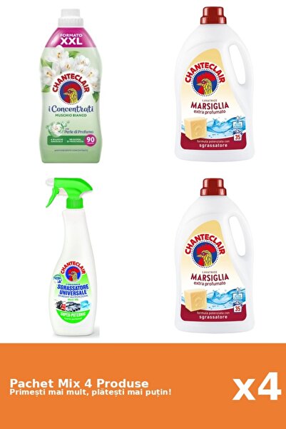 Chanteclair Set of 4 Chanteclair Mix: 1 Conditioner (White Musk), 2 Detergent...