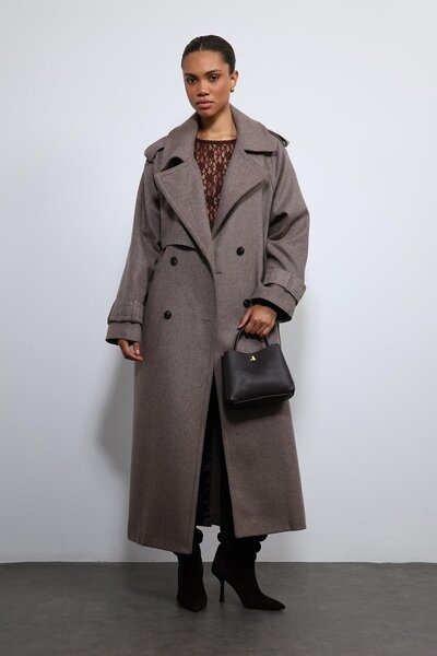Antioch Mink Oversized Belted Coat