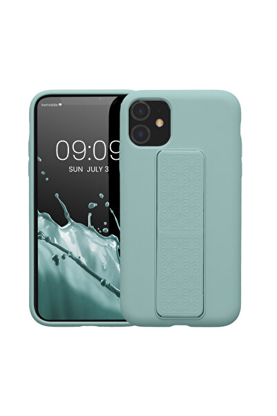 KWmobile Case for Apple iPhone 11, Silicone, Green, 58280.71