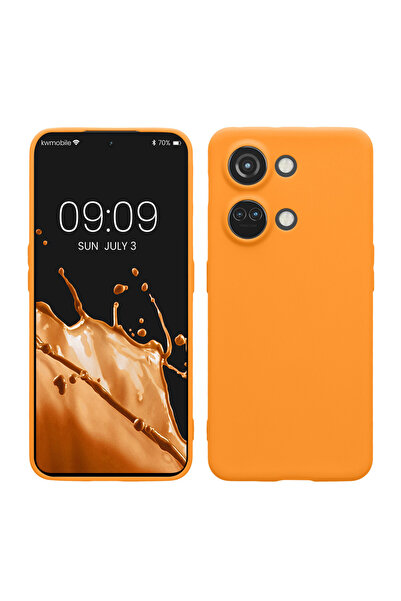 KWmobile Case for OnePlus Nord 3 5G, Orange, Silicone, KWM0000204U007C