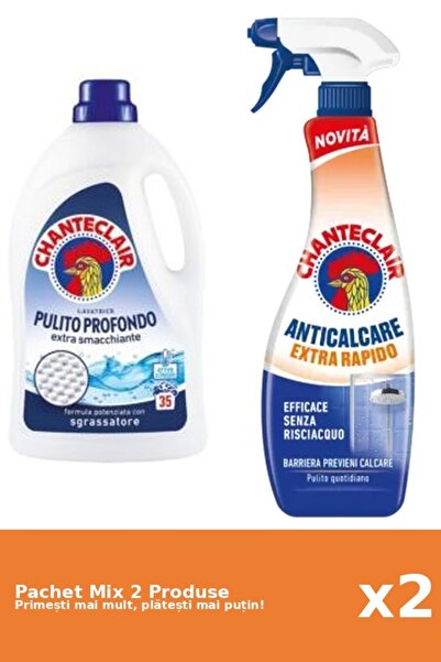 Chanteclair Set 2 Mix Chanteclair: 1 Detergent (Clasic), 1 Anticalcar (Rapid)