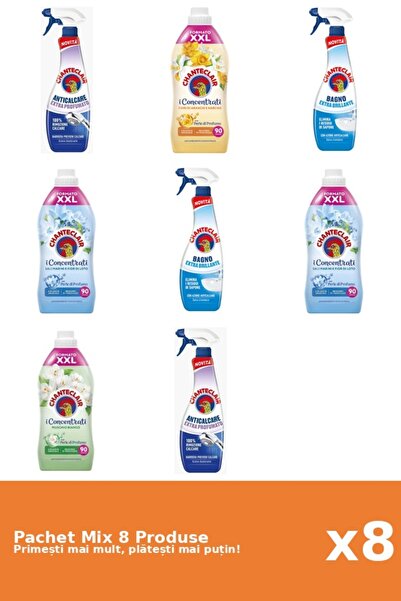 Chanteclair Set of 8 Chanteclair Mix: 4 Anti-limescale (Perfumed, Shine), 4 C...