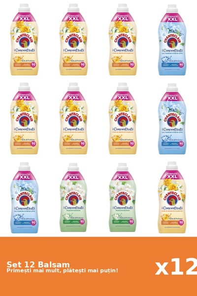 Chanteclair Set of 12 Chanteclair Balms: 7x Orange, 3x Lotus, 2x White Musk