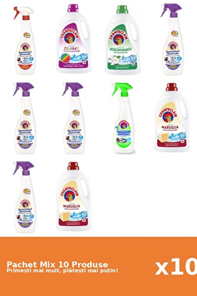 Chanteclair Set 10 Mix: 6 Degr. (Lamaie, Lavanda, Marsi., Mosc .), 4 Det. (Co...