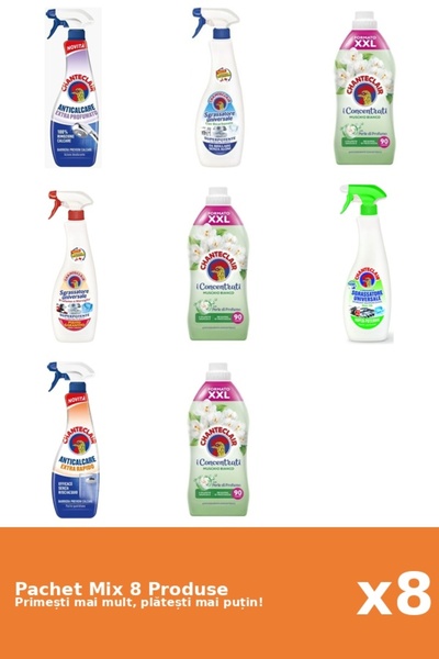 Chanteclair Set 8 Mix: 2 AntiC. (Parfu., Rapid), 3 Degr. (Bicar., Lamaie, Mar...