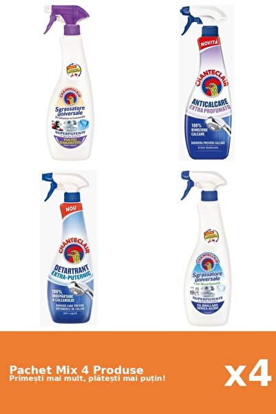 Chanteclair Set of 4 Chanteclair Mix: 2 Degreaser (Bicarbonate, White Musk), ...