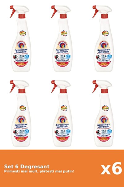 Chanteclair Set of 6 Marseille Degreaser, 600 ml