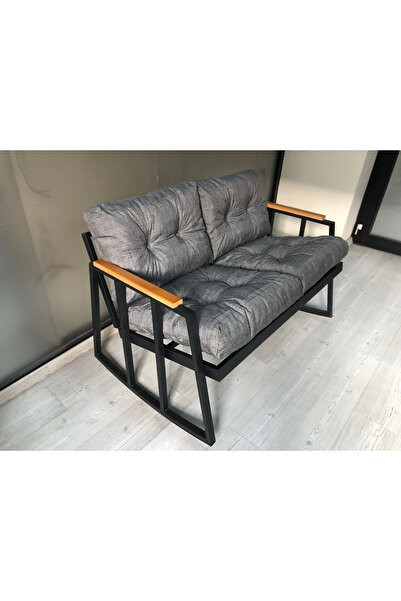 adımshops 2'li Sallanan Sandalye Tv Koltuğu Kafe-balkon-mutfak-berjer-ofis Sallanır Çiftli Koltuk Miami