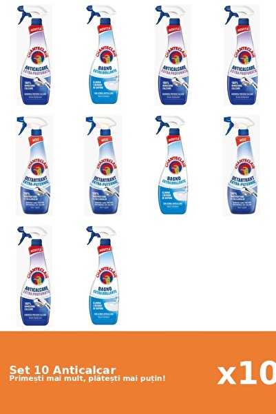 Chanteclair Set of 10 Chanteclair Anti-limescale: 4x Scented, 3x Shine, 3x St...