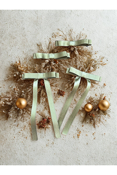 NYUZA Khaki Ribbon Buckle Set of 4