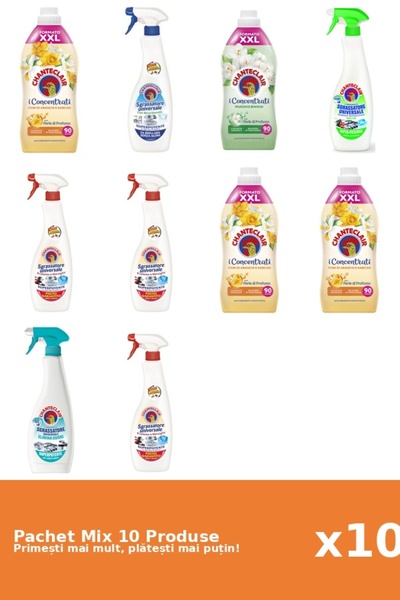 Chanteclair Set 10 Mix: 4 Balsam (Mosc Alb, Portocale), 6 Degresant (AntiMiro...