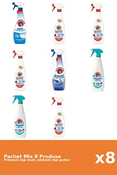 Chanteclair Set 8 Chanteclair Mix: 2 Anti-limescale (Strong, Shine), 6 Degrea...