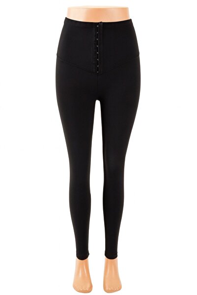 NO BRAND Colanti cu corset modelatori negru