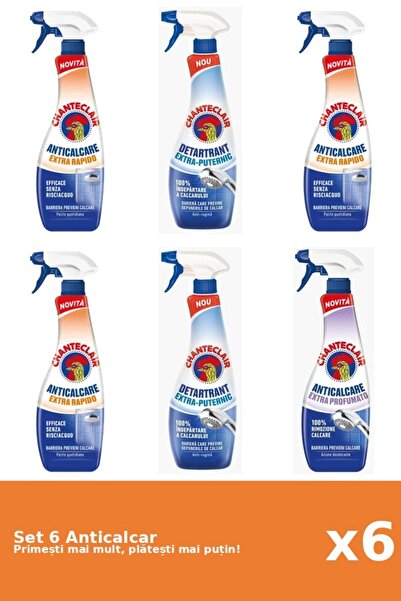 Chanteclair Set of 6 Chanteclair Anti-limescale: 3x Fast, 2x Strong, 1x Scented