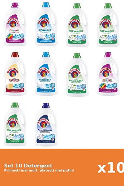 Chanteclair Set 10 Detergent Chanteclair: 2x Color, 2x Bicarbonat, 4x Mosc Al...