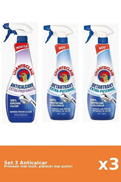 Chanteclair Set of 3 Chanteclair Anti-limescale: 1x Scented, 2x Strong