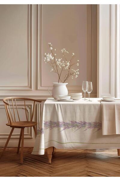 Markaev Lavender Bouquet Cotton Tablecloth Msaort0026