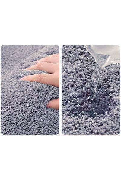 OEM Non-slip, soft bath mat, 50x80cm — comfort and safety after every shower. Gray.