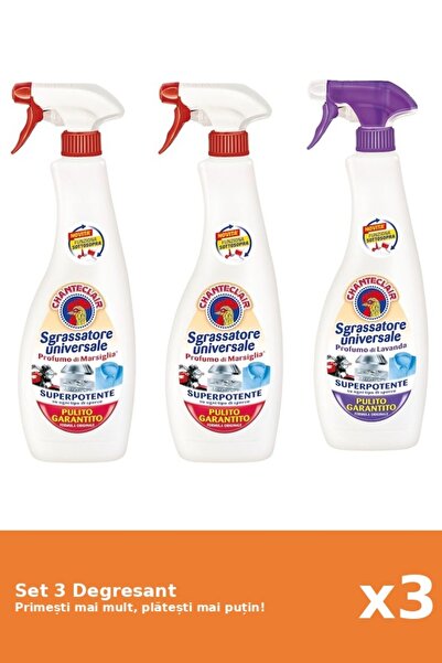 Chanteclair Set 3 Chanteclair Degreaser: 2x Marseille, 1x Lavender