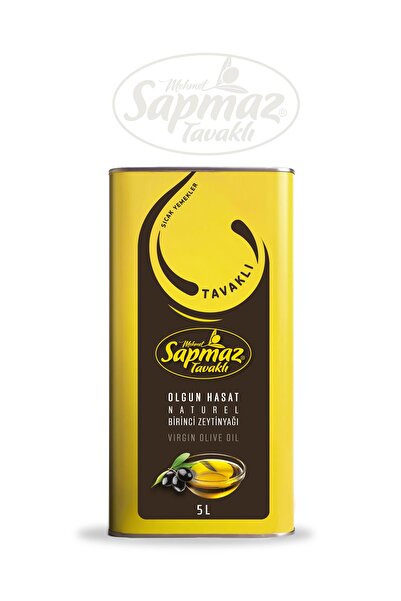 Sapmaz Tavaklı OLGUN HASAT NATUREL BİRİNCİ ZEYTİNYAĞI 5 LİTRE