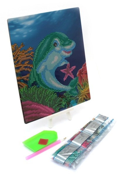 iğne izi Beaded Stone Mosaic Diamond Tapestry Painting Picture Puzzle Diamond Painting 21X25 for Children