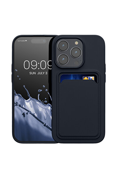 KWmobile Case for Apple iPhone 14 Pro, Blue, Silicone, 59114.17