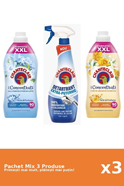 Chanteclair Set 3 Chanteclair Mix: 2 Conditioners (Lotus, Orange), 1 Anti-lim...