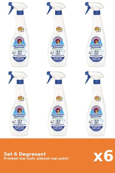 Chanteclair Set 6 Degresant Bicarbonat, 600 ml