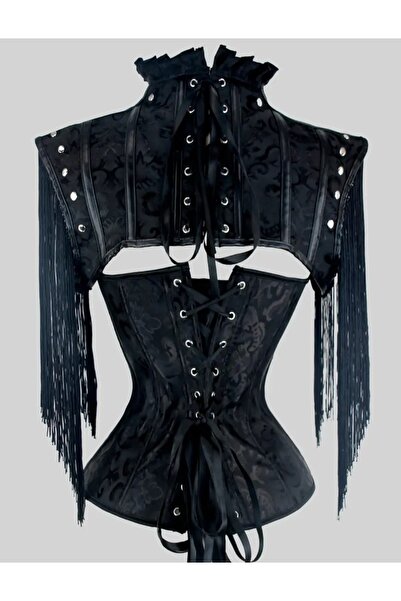 G&H UNDERWEAR Vintage Gothic Corset with Cape