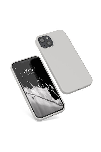 KWmobile Case for Apple iPhone 13, Silicone, Gray, 55878.96