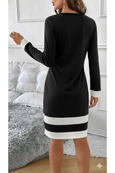 Kokosh moda DRESSIFY WOMEN’S FASHION Γυναικεία μακρυμάνικη φούστα με στρογγυλ...