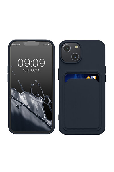 KWmobile Case for Apple iPhone 14, Blue, Silicone, 59112.17