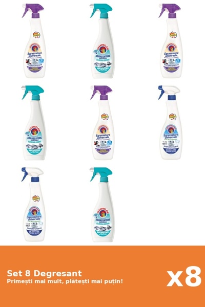 Chanteclair Set 8 Degresant Chanteclair: 1x Mosc Alb, 3x AntiMiros, 2x Lavand...