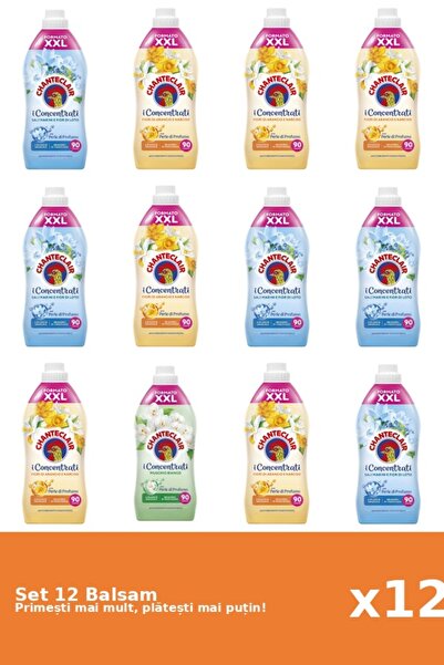 Chanteclair Set 12 Balsam Chanteclair: 5x Lotus, 6x Portocale, 1x Mosc Alb