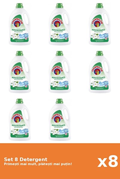 Chanteclair Set 8 Detergent Mosc Alb, 1575 ml