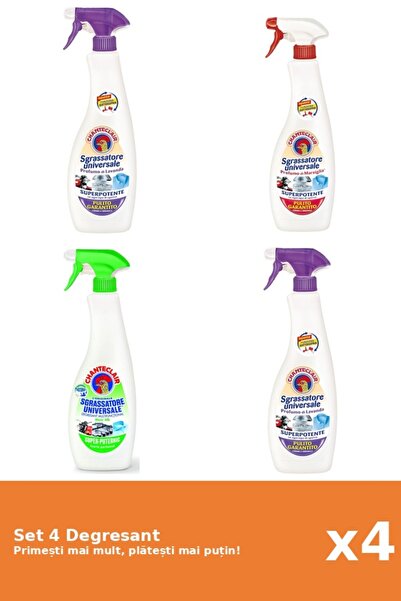 Chanteclair Set of 4 Chanteclair Degreaser: 1x Lavender, 1x Marseille, 1x Lem...